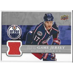 2008-09 Upper Deck UD Game Jersey #GJ-GB Gilbert Brule