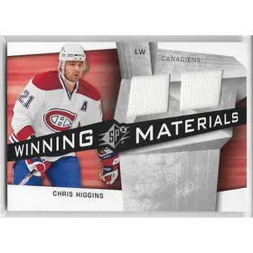 2008-09 SPx Winning Materials #WM-HG Chris Higgins