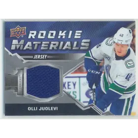 2020-21 UPPER DECK - OLLI JUOLEVI #RM-OJ ROOKIE MATERIALS