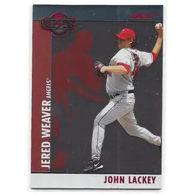 2008 Topps Co-Signers Silver Red #071 John Lackey (w/ Jered Weaver) (061/400)