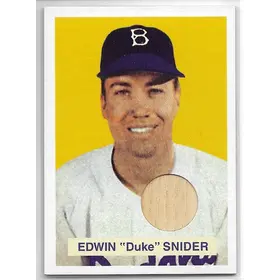 2001 Bowman Rookie Reprint Relic #2 of 5 Edwin "Duke" Snider (Bat)