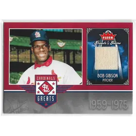 2006 Greats of the Game Cardinals Greats Memorabilia #STL-BG Bob Gibson