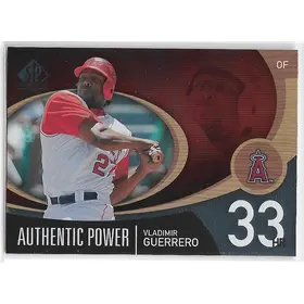 2007 SP Authentic Authentic Power #AP-50 Vladimir Guerrero