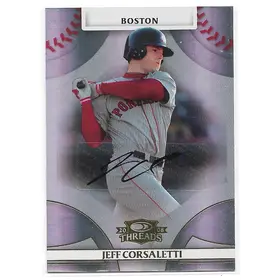 2008 Donruss Threads Signatures Gold #76 Jeff Corsaletti (282/975)