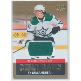 2021-22 UPPER DECK - TY DELLANDREA #DD-12 DEBUT DATES JERSEY