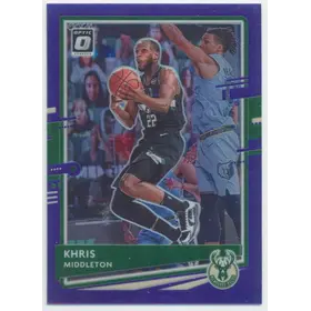2020-21 Panini Donruss Optic - Khris Middleton #55 Purple Prizm Parallel