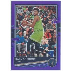 2020-21 Panini Donruss Optic - Karl-Anthony Towns #79 Purple Prizm Parallel