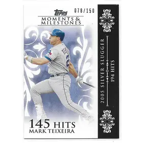 2008 Topps Moments & Milestones #123 Mark Teixeira (078/150)