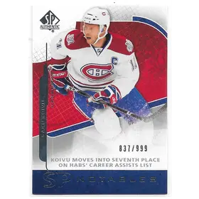 2008-09 SP Authentic #148 Saku Koivu (Notables) (837/999)