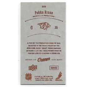 2009-10 Champ's Red Back #255 Pekka Rinne