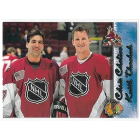 1997-98 Omega Emerald Green #245 Chris Chelios & Keith Tkachuk