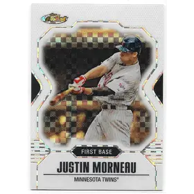 2007 Finest X-fractor #84 Justin Morneau (12/25)