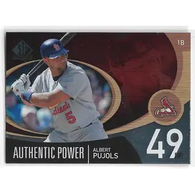 2007 SP Authentic Authentic Power #AP-2 Albert Pujols