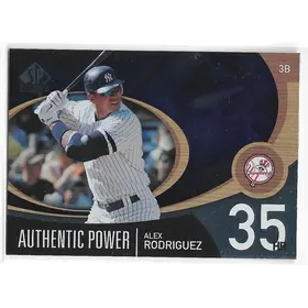 2007 SP Authentic Authentic Power #AP-3 Alex Rodriguez