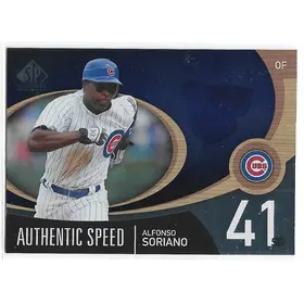2007 SP Authentic Authentic Speed #AS-3 Alfonso Soriano