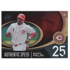 2007 SP Authentic Authentic Speed #AS-6 Brandon Phillips