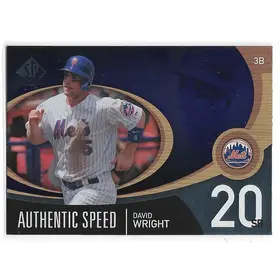 2007 SP Authentic Authentic Speed #AS-17 David Wright