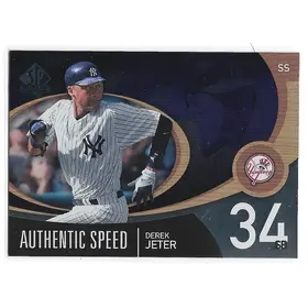 2007 SP Authentic Authentic Speed #AS-18 Derek Jeter