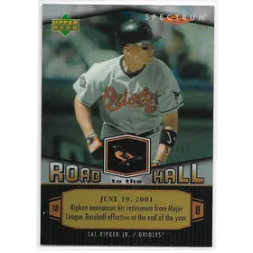 2007 Spectrum Road to the Hall Gold #CR98 Cal Ripken Jr. (91/99)