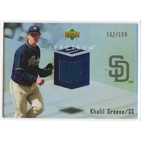 2007 Spectrum Swatches #SSW-KH Khalil Greene (102/199)