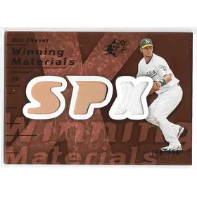 2007 SPx Winning Materials Bronze #WM-EC Eric Chavez (168/199)