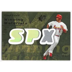2007 SPx Winning Materials Gold #WM-AP Albert Pujols (141/199)
