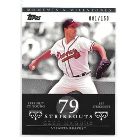 2007 Topps Moments & Milestones #15 Greg Maddux (081/150)