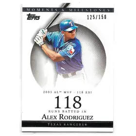 2007 Topps Moments & Milestones #28 Alex Rodriguez (125/150)