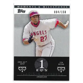 2007 Topps Moments & Milestones #42 Vladimir Guerrero (004/150)