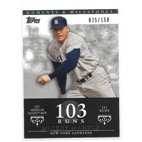 2007 Topps Moments & Milestones #76 Mickey Mantle (025/150)