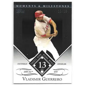 2007 Topps Moments & Milestones Black #39 Vladimir Guerrero (15/29)