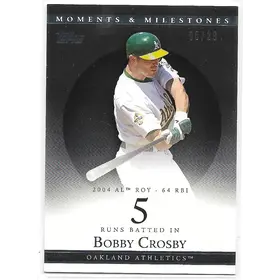 2007 Topps Moments & Milestones Black #88 Bobby Crosby (05/29)