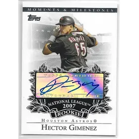 2007 Topps Moments & Milestones Rookie Autograph #RA-HG Hector Gimenez