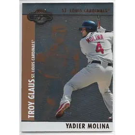 2008 Topps Co-Signers Silver Bronze #044 Yadier Molina (w/ Troy Glaus) (050/300)