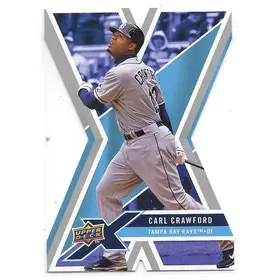 2008 UD X Die-Cut #93 Carl Crawford