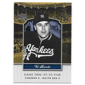 2008 Yankee Stadium Legacy Collection #2006 Vic Raschi