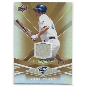 2009 Spectrum Gold Jersey #80 Jake Peavy (48/99)