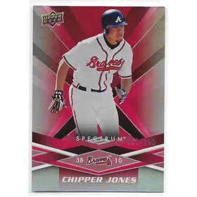 2009 Spectrum Red #6 Chipper Jones (111/250)