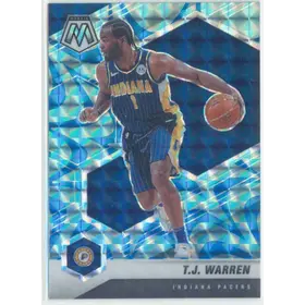 2020-21 Panini Mosaic - T.J. Warren #23 Reactive Blue Prizm Parallel