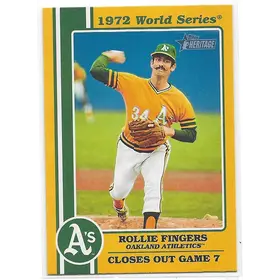 2021 Topps Heritage 1972 World Series #72WS-10 Rollie Fingers