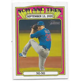 2021 Topps Heritage Now And Then #NT-4 Alec Mills