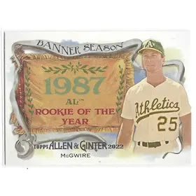 2022 Allen & Ginter Banner Season #BS-50 Mark McGwire