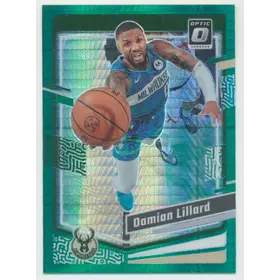 2023-24 Panini Donruss Optic - Damian Lillard #4 Green Hyper Prizm Parallel