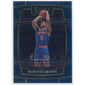 2021-22 Panini Select - Quentin Grimes #24 RC Concourse Blue Parallel
