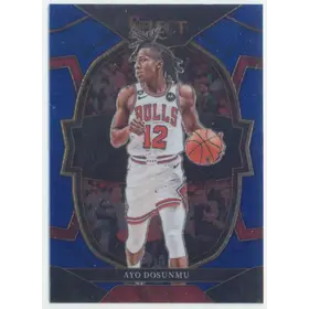 2022-23 Panini Select - Ayo Dosunmu #21 Concourse Blue Parallel