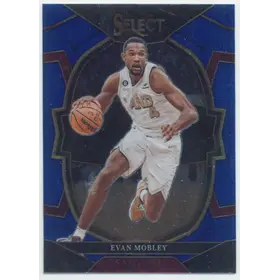 2022-23 Panini Select - Evan Mobley #44 Concourse Blue Parallel