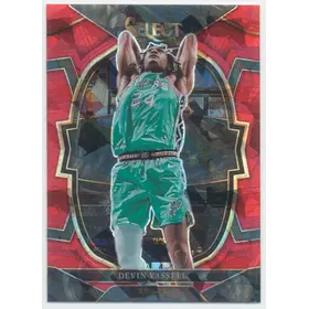 2022-23 Panini Select - Devin Vassell #64 Concourse Red Cracked Ice Prizm Parallel