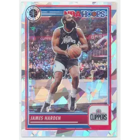 2023-24 Panini NBA Hoops Premium Stock - James Harden #77 Ice Prizm Parallel