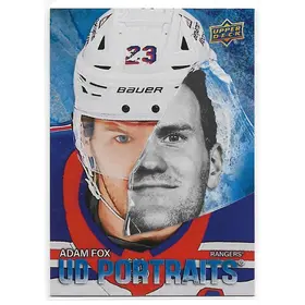2025-26 Upper Deck UD Portraits Speckle #P-2 Adam Fox