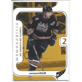 2002-03 Be A Player Memorabilia Series He Shoots He Scores Points #NNO Jaromir Jagr